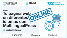 [ONLINE] #M09: Tu página web en diferentes idiomas con MultilingualPress