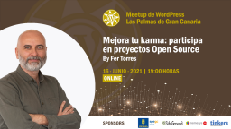 [Online] Mejora tu Karma: Participa en proyectos Open Source, por Fer Torres