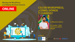 [ONLINE] CSS en WordPress, ¿Cómo, dónde y cuándo? con Mauricio Gelves