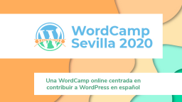 WordCamp Sevilla Online 2020