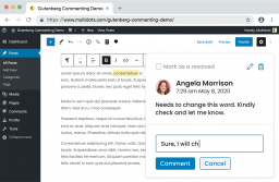 New Plugin Adds Google-Doc Style Commenting to Gutenberg Blocks