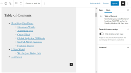 The Gutenberg WordPress Plugin To Introduce a Table of Contents Block
