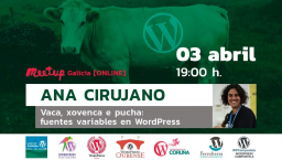 Vaca, xovenca e pucha: fuentes variables en WordPress