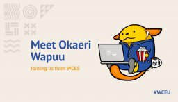 Meet Okaeri Wapuu, our mascot for WCEU 2020 Online