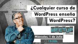 ¿Cualquier curso de WordPress enseña WordPress?