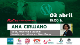 Vaca, xovenca e pucha: fuentes variables en WordPress