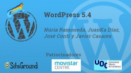 [ONLINE] WordPress 5.4