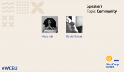 Second group of #WCEU speakers – Community