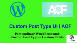 Personalitzar WordPress amb Custom Post Types i Custom Fields