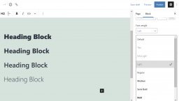 Gutenberg 10.8 Adds New Typography Controls and Block Previews