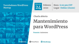 Charla abierta: Mantenimiento para WordPress