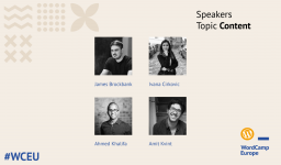 Third group of #WCEU speakers – Content