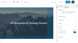 Gutenberg 8.3 Updates Block Categories, Includes Parent Block Selector, and Adds New Design Controls