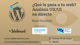 [ONLINE] ¿Qué le pasa a tu web? Análisis UX/UI en directo por Nora Ferreirós